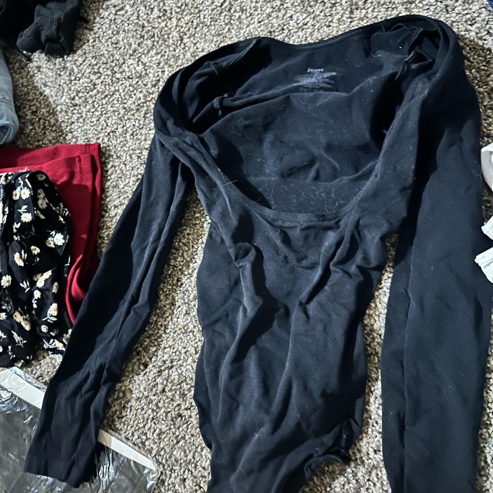 SKIMS Black Shapewear Bodysuit
